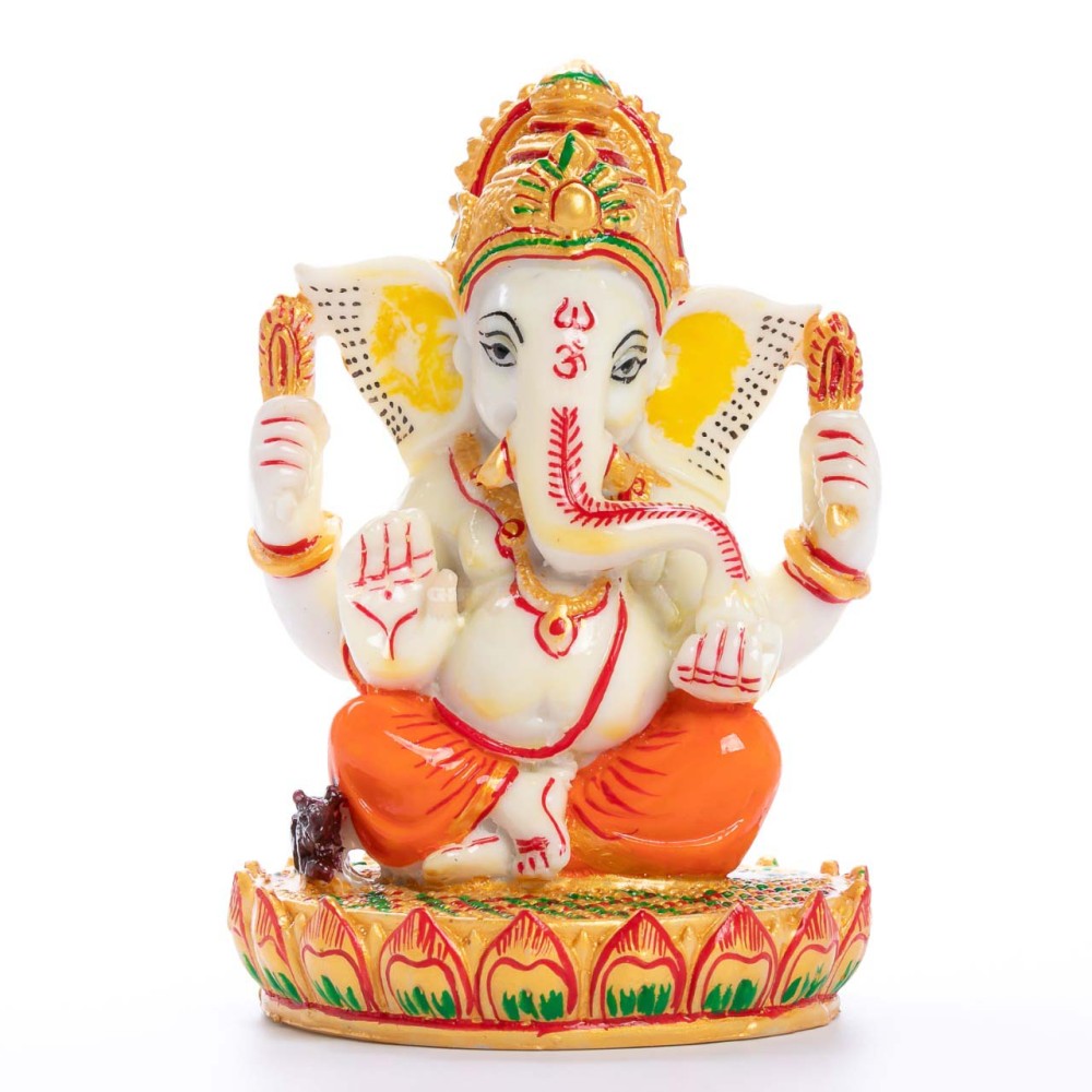 Fiber Ganesh Idol - Size 5 inch buy online