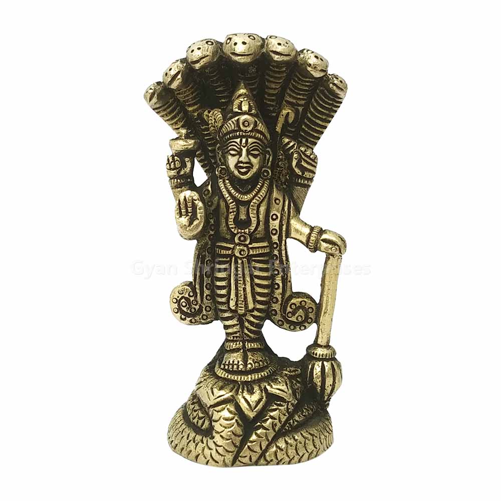 Vishnu Bhagavan Brass Sculpture Get online from India