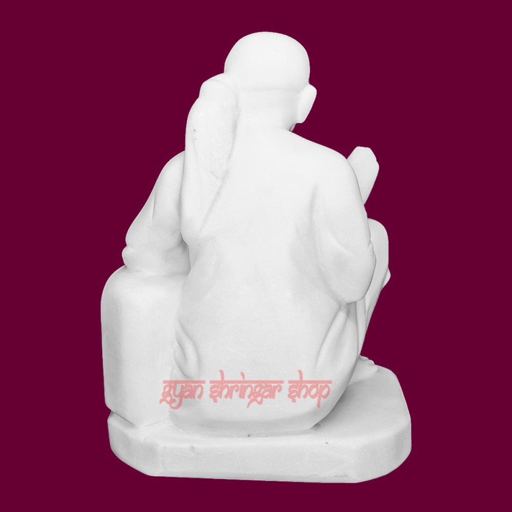 Dwarkamai Sai Baba Statue in White Marble 30 inches for home temple –  KARIGAROFFICIAL