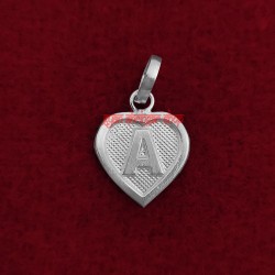 A Letter Pendant in Pure Silver  / Pure Sterling Silver A for Men and Women